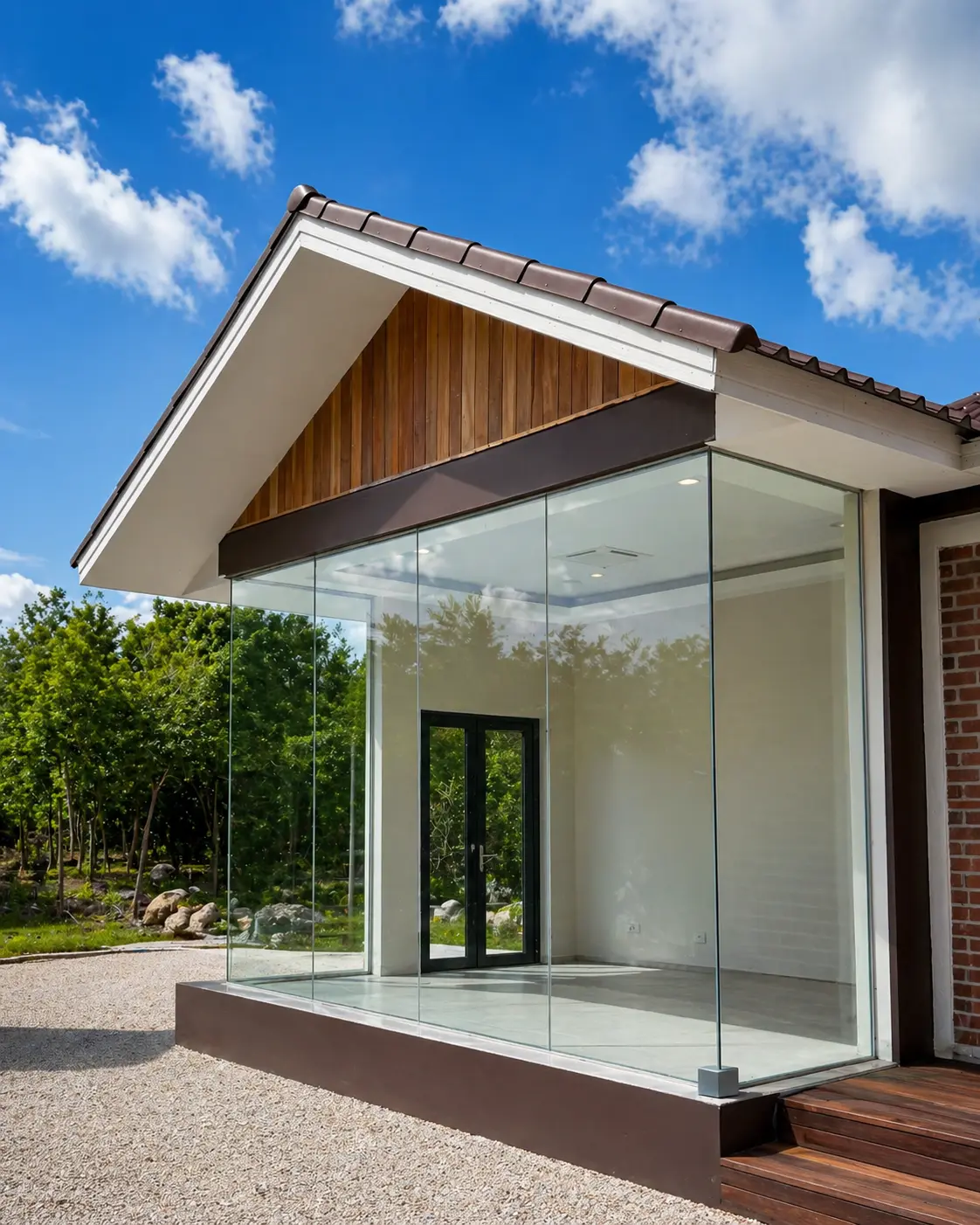 Premium aluminium door installation